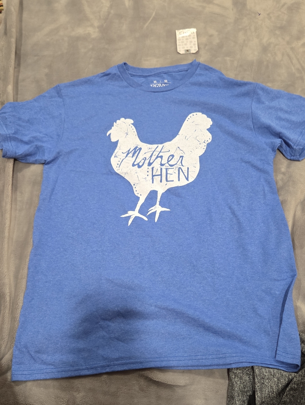 Mother Hen Graphic Short Sleeve Tee - Blue